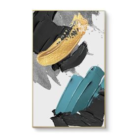 100% Handmade Art rectangle Abstract Simple Pretty Canvas Oil Painting Wall Art Picture For Living Room Aisle Modern Home Decor (size: 90x120cm)