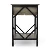 Set of 2 Nightstand Industrial End Table with Drawer;  Storage Shelf and Metal Frame for Living Room;  Bedroom;  XH