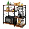 Home Kitchen Baker's Rack Microwave And Food Industrial Shelf