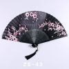 Silk Ladies Folding Fan Bamboo Fan Antique Dancing