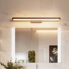Hotel Guest Room Round Led Mirror Luxury Bedroom Makeup Table Mirror Cabinet Light (Option: 80*4*10CM34W-White Light)
