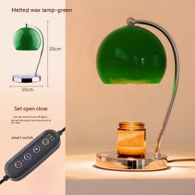 Dopamine Fragrance Lamp Wax Melting Lamp Bedroom Bedside Lamp Advanced Sense Ambience Light Gift Decoration Night Light (Option: Green Timer Switch-US)