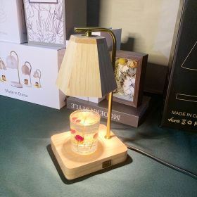 Aromatherapy Wax Melting Lamp Made Entirely Of Wood With USB (Option: Timing Dimming Country 220V-Pole USB Interface)